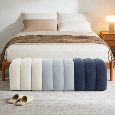 Banc rembourré de 53 po pour la chambre à coucher et le salon