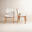Chaise d'appoint en cuir véritable Markus-1595740652