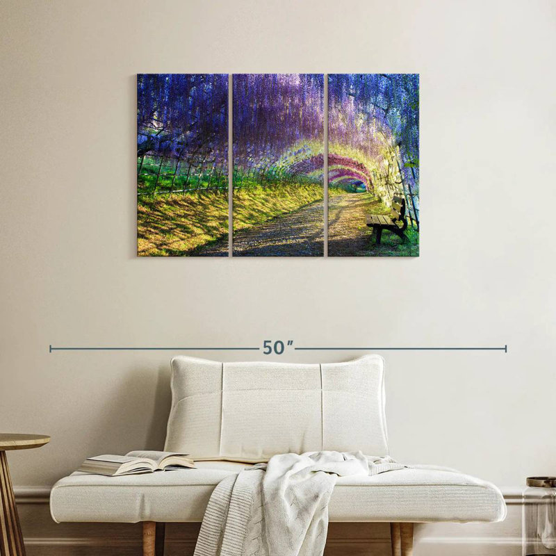 Harnek Lilac Wisteria Tunnel, 24" H x 38" W