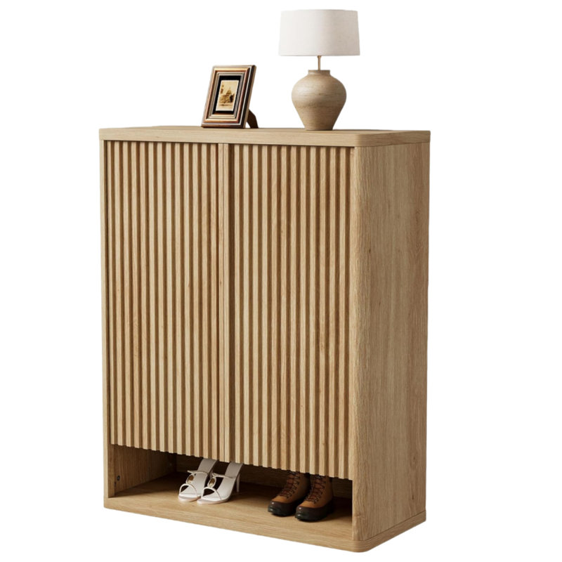 30 Pair Shoe Storage Cabinet, Brown