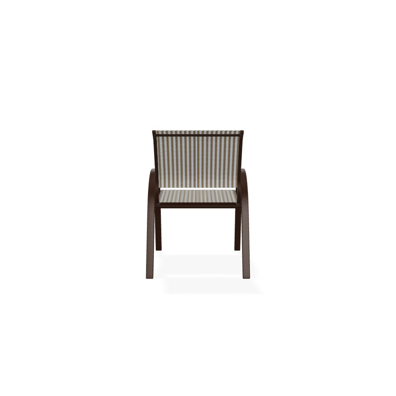 Aruba 1 Outdoor Dining Armchair, Textured Kona, Tan