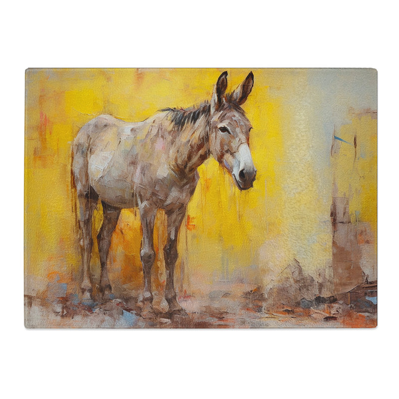 Donkey Gestural No.3  Glass Chopping Board