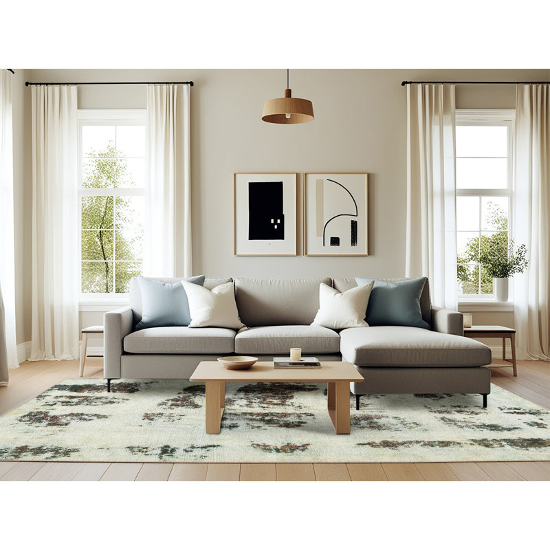 Abstract Indoor Rug, Rectangle 6' x 9'