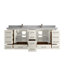 Ensemble de meuble-lavabo double 84 po Aberdeen-115357187-115357186