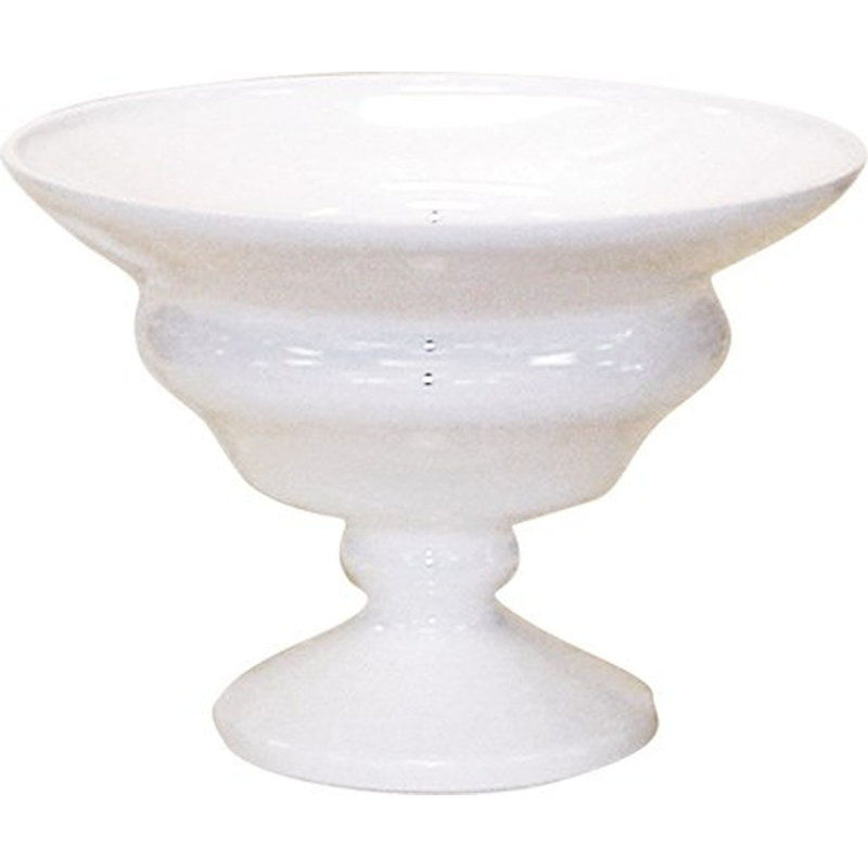 Bol décoratif en plastique Turusan, H 5,25 po x l 7,25 po x P 7,25 po, Blanc