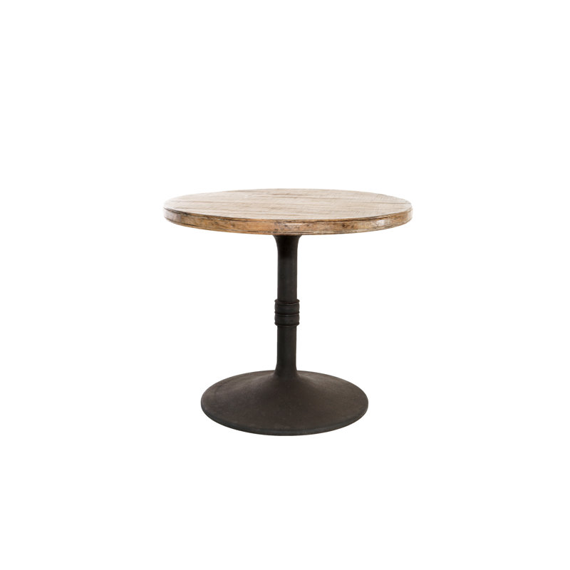 Table ronde en pin Oryana, Hauteur de comptoir (36 po), Naturel antique
