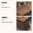 Nut-brown L-Shaped Solid Wood with 7 drawers desk-904856038-904856040