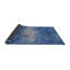 Tapis bleu / gris à motif abstrait Bronxville-678452407