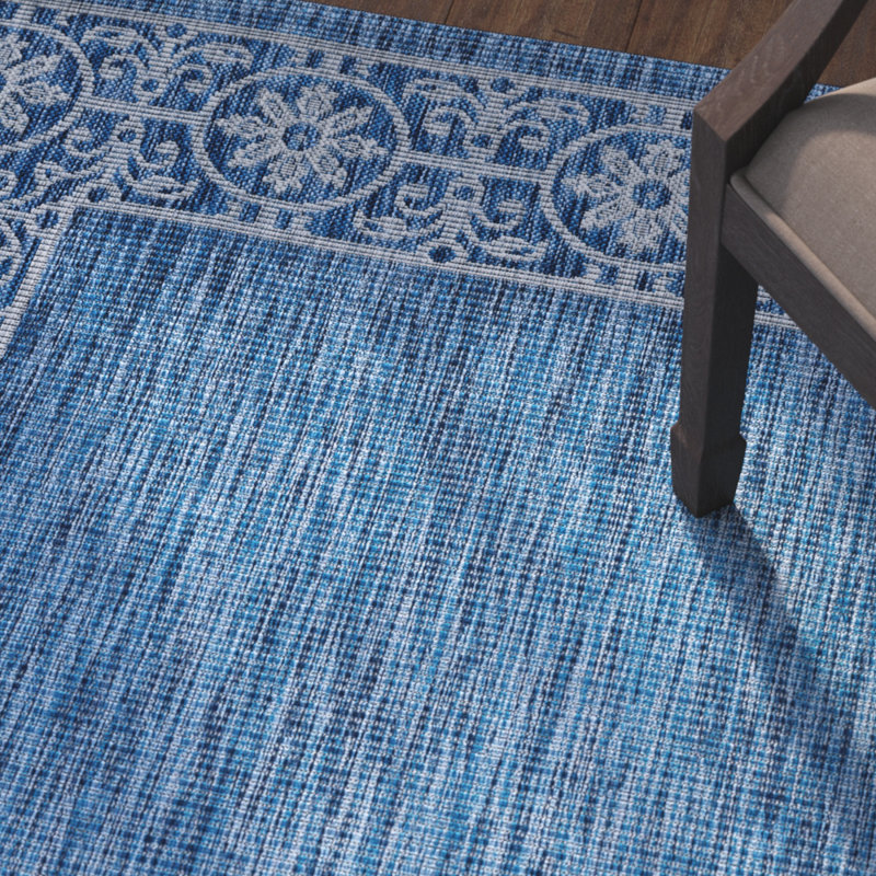 Tapis indigo Turnham, Tapis de couloir 2 pi 3 po x 10 pi
