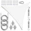 Voile d'ombrage triangle royal avec ensemble de quincaillerie et corde-114882190-114882189
