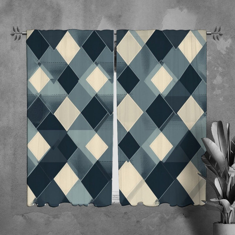 Paire de rideaux obscurcissant en polyester Kimmesha, L 20 po x L 61 po