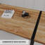 Table de salle à manger 59 "- pieds en métal noir, facile à nettoyer, maison et cuisine en bois moderne avec-22553442
