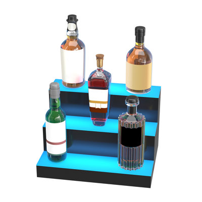 VEVOR Bottle Display Open Shelving Wine Bottle Rack in Black