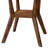 7 Piece Dining Table Set Consists of a 54" Round Kitchen Table with Pedestal and 6 Light Tan Linen Fabric Fabric Parson Chairs, Antique Walnut-1778896814-1811438644