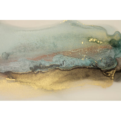 Art Abstract Smoke Painting - Wrapped Canvas Painting