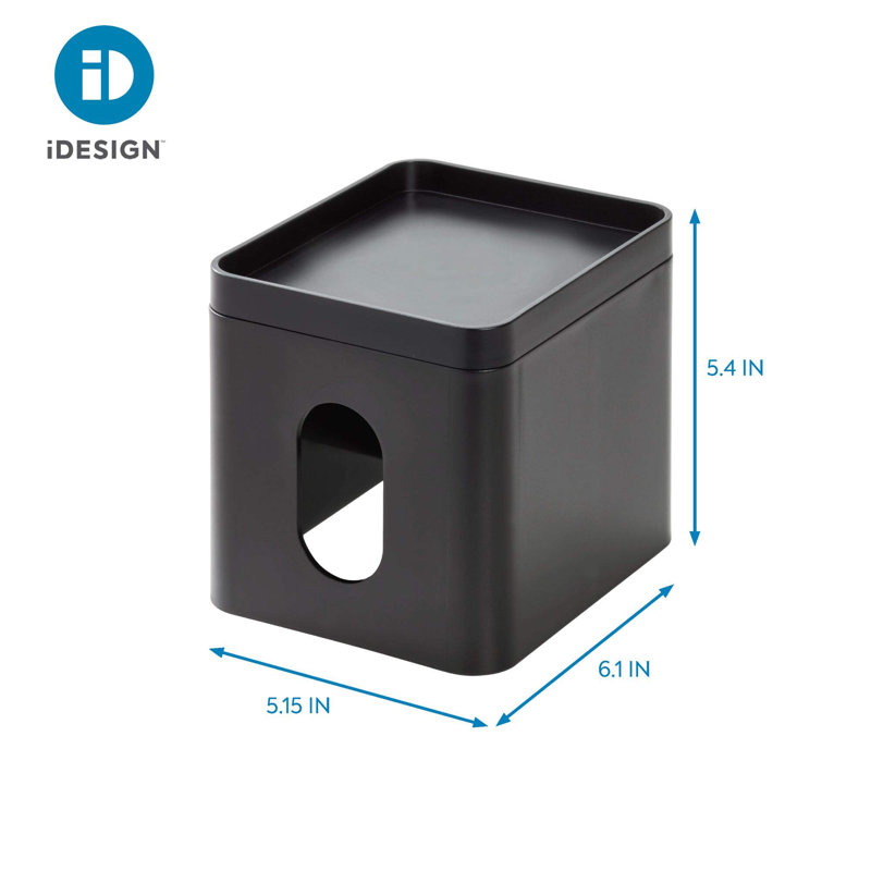 Couvre-boîte de papier-mouchoir avec plateau de rangement, collection Cade