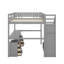 Lit mezzanine avec deux commodes, bureau et bande lumineuse-1716365378-1716365380