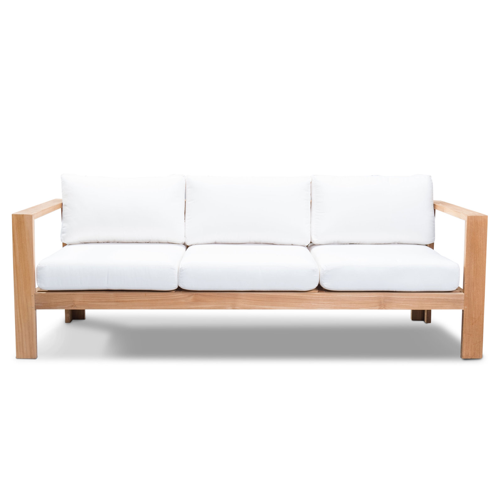 Sonoma 6-Person Teak Patio Seating Group, Canvas Natural Sunbrella® Canvas