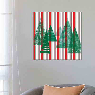 Oh Christmas Tree IV 1 Piece Wrapped Canvas Wall Art