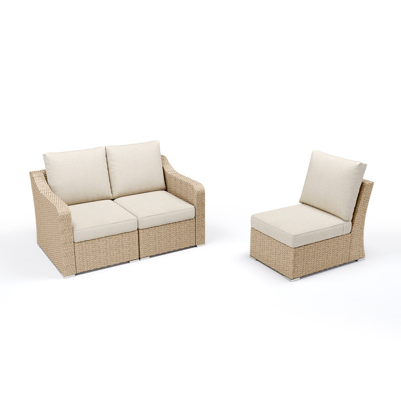  3-Piece Outdoor Furniture Set, 3, Light Brown