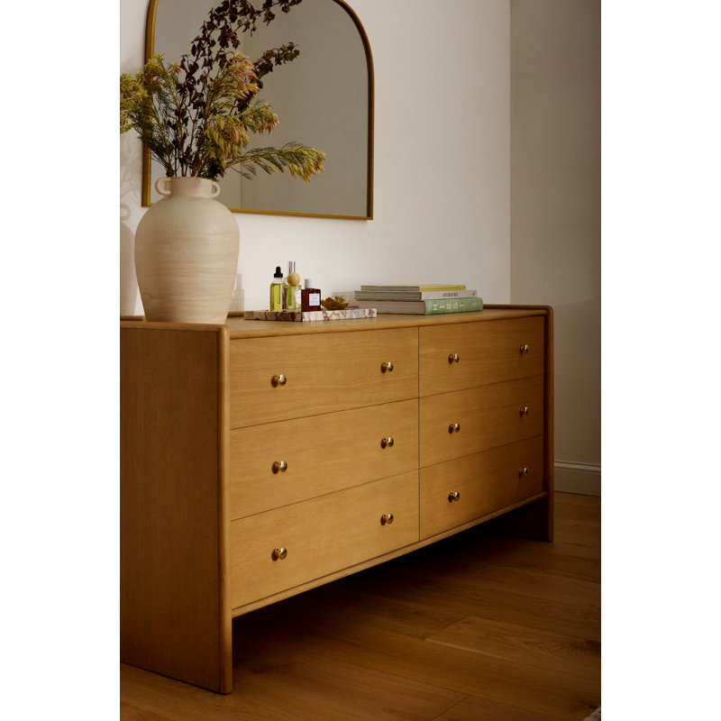 Mallory 6-Drawer Rounded Back Dresser