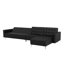 Finnegan 5 Seater Faux Leather Sofa Bed-1597874258