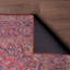 Tapis oriental en polyester tissé à la machine en rouge / bleu / beige Guzman-262548893