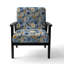 Fauteuil d'appoint rembourré Blue Boho