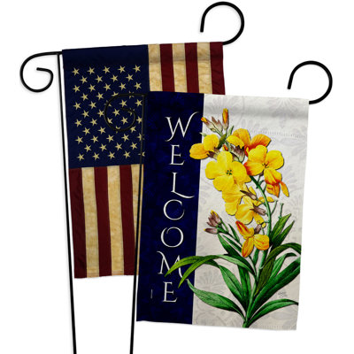Double Sided 18.5'' H x 13'' W Polyester Garden Flag
