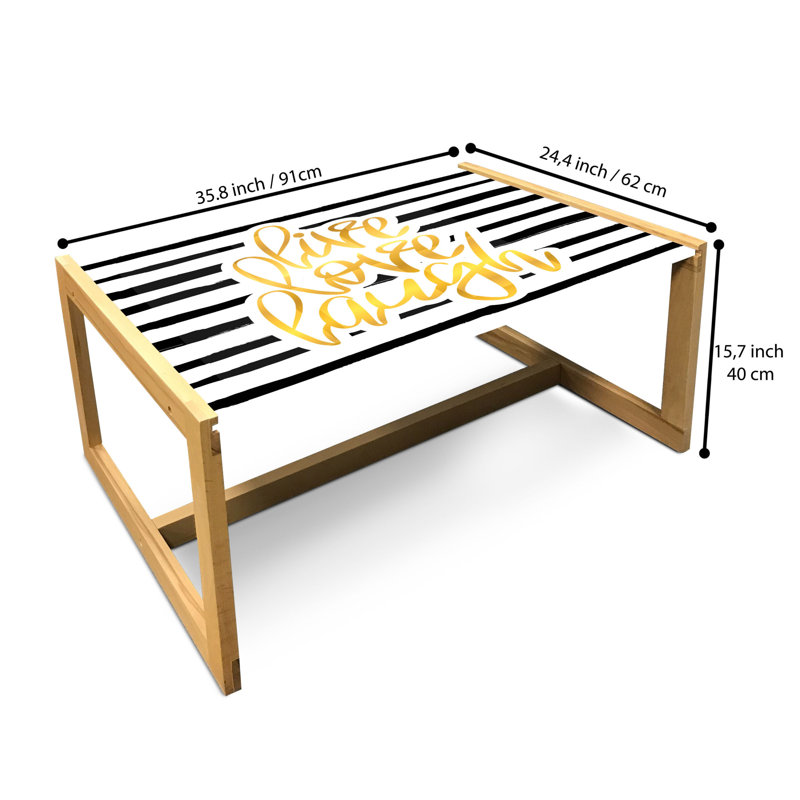 Jalend Sled Coffee Table, 40cm H x 91cm W x 62cm D