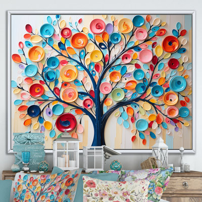 Colorful Abstract Tree 1 - Tree African Wall Art