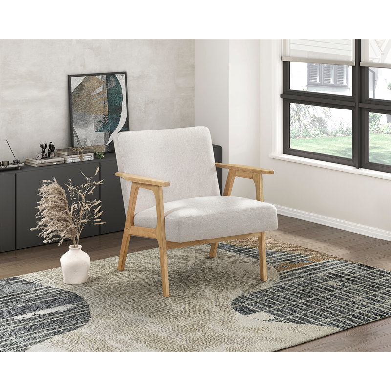 Fauteuil d'appoint 1 pièce Modern Modern Furniture Beige, Beige, Naturel