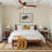 52" Modern Farmhouse Dimmable Ceiling Fan with LED Lights and Remote Control-1938761164