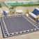 Licensed Disney Mickey Mouse Navy Blue/Beige Border Indoor/Outdoor Area Rug