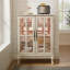 Armoire de rangement avec bande lumineuse RVB en couleur et 2 tablettes réglables-1061934841