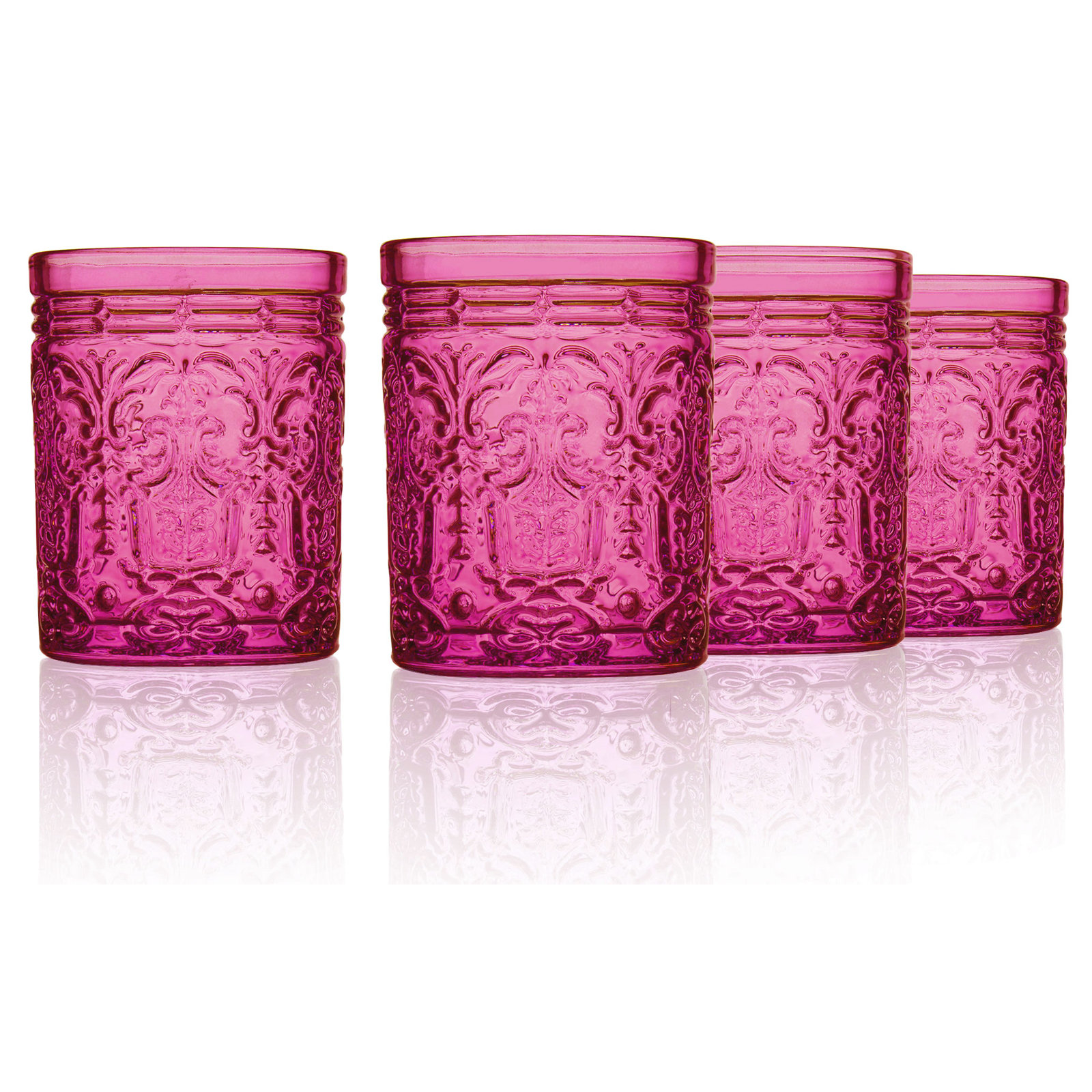 Jax Drinking Glass 11 oz, Hot Pink