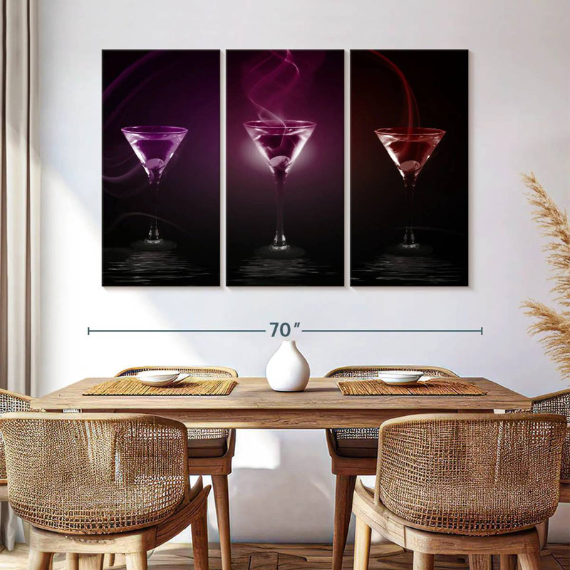 Cocktail moderne, H 42 po x l 65 po