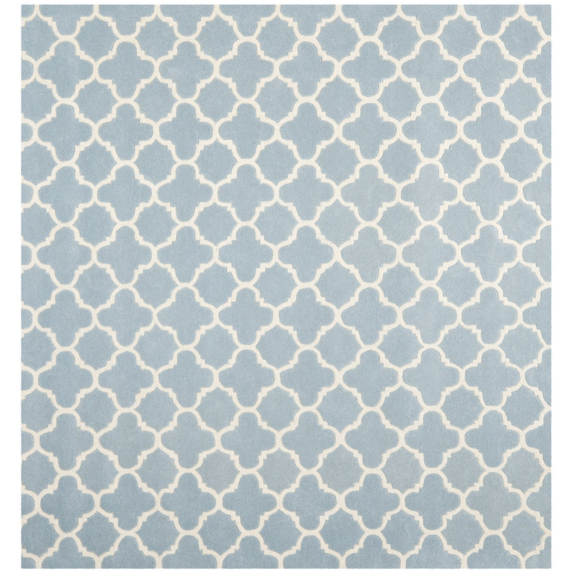 Chatham Hand Tufted Wool Geometric Rug, Square 7'