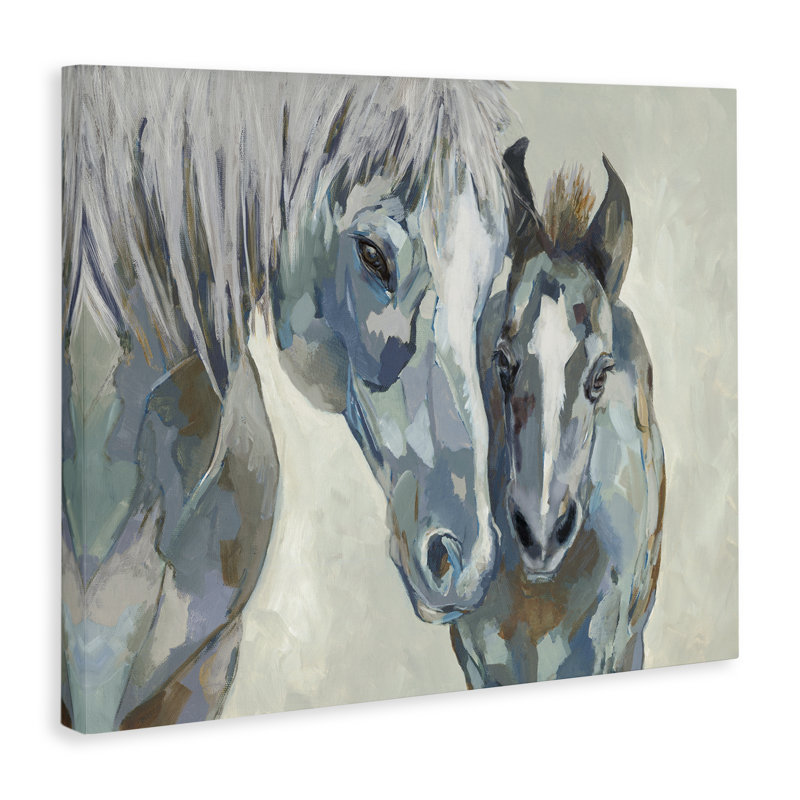 «Gray Grey & Foal» par Jacob Q, H 24 po x l 30 po