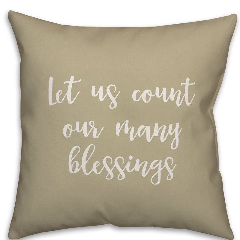 Reversible Throw Pillow, Beige, Throw Pillow