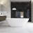  67'' x 33'' Freestanding Soaking Solid Surface Bathtub Bathroom soaking tub-99327886