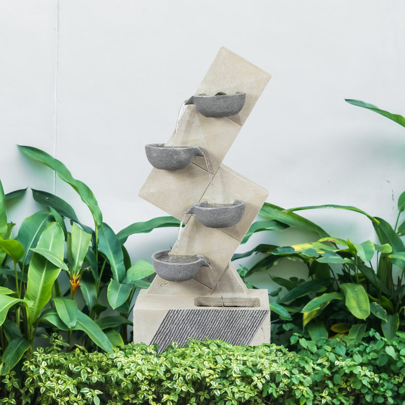 Lauretta Outdoor Weather Resistant Cascade Fountain