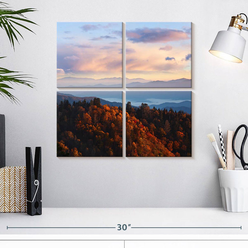 Alvord Smoky Mountain en automne, H 18 po x l 18 po
