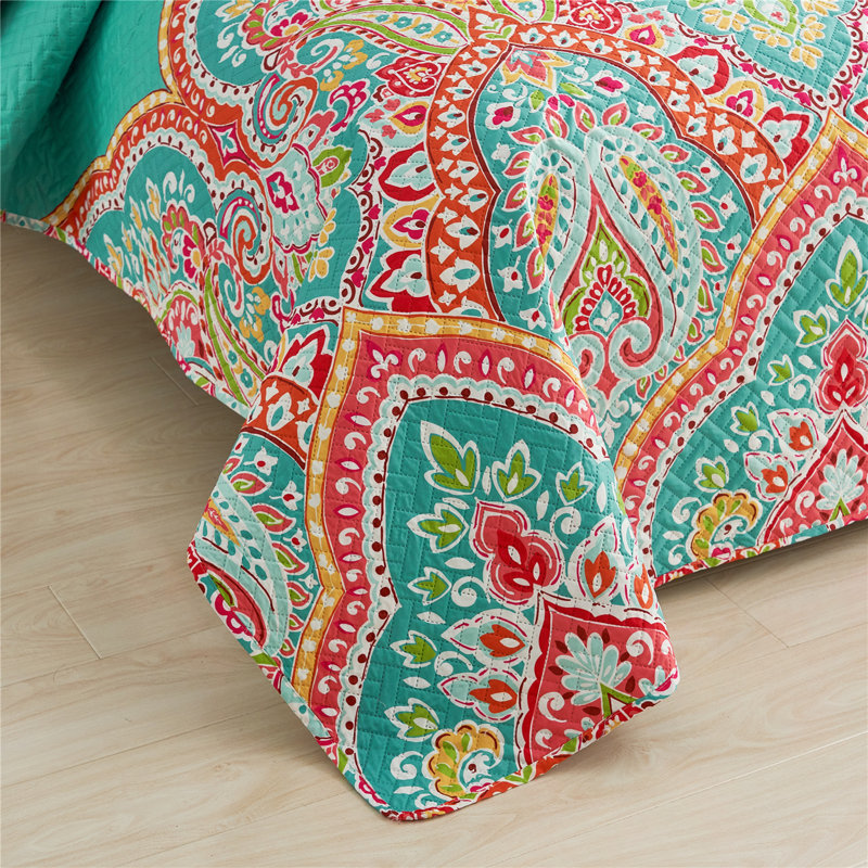 Quilt, King Quilt +2 Standard Shams, Floral 2