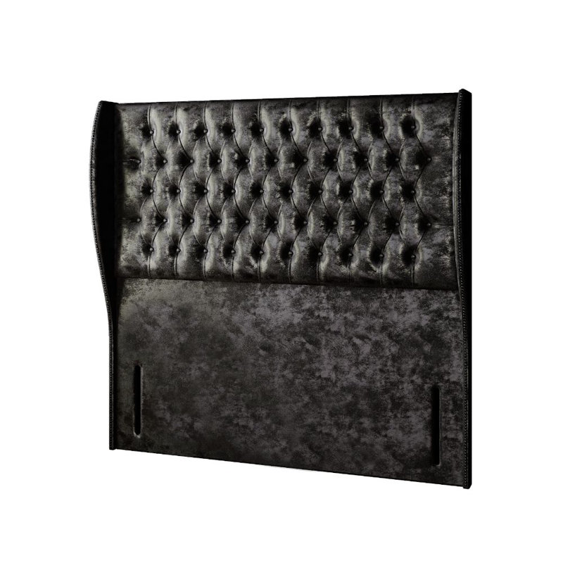Mandalay Divan Bed Base, Double, 2 Foot-End Drawers, Black