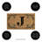 Monogram Coir Mat, Letter "J"