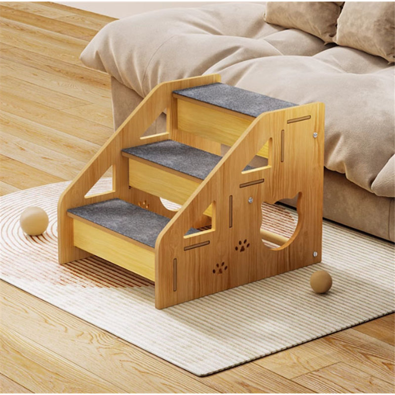 Escalier pour lit en bois