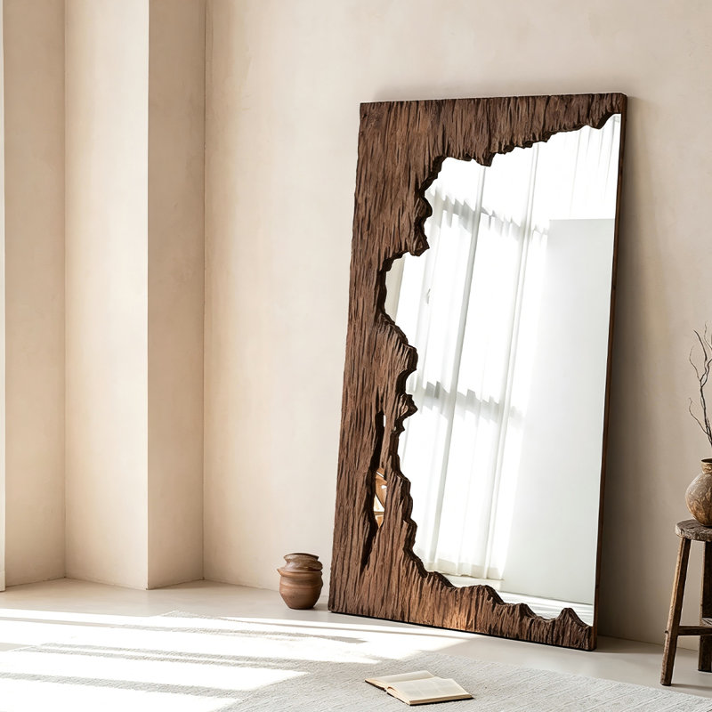 Miroir mural pleine longueur 62,99 po, H 62,99 po x l 35,43 po x P 2,56 po