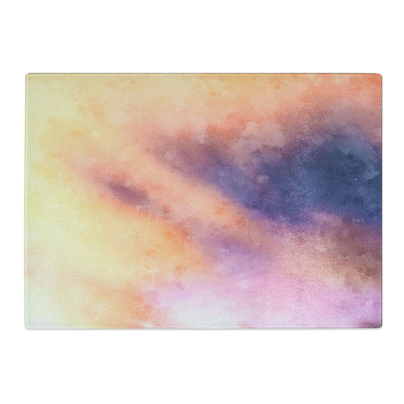 Tempered Glass Clouds over Alabama Chopping Board, 20 cm x 28.5 cm