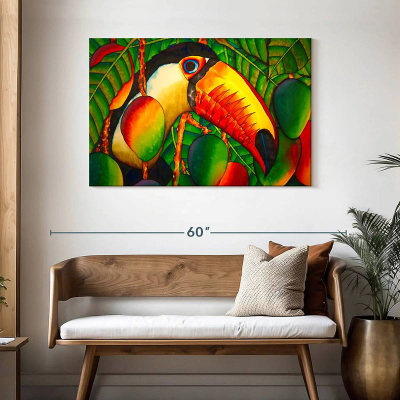 Paradise Toucan, 30" H x 45" W